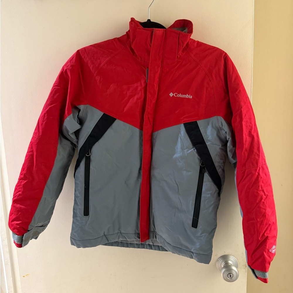 Columbia Kids Red and Gray Ski Jacket